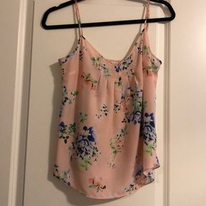 Pink floral tank from aritzia